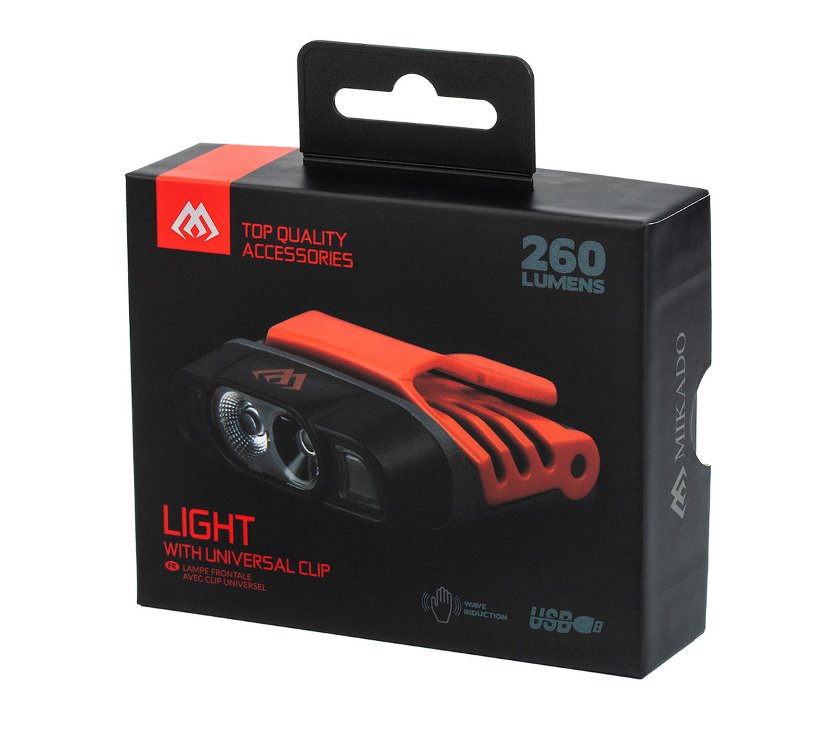 Lampe frontale Mikado} avec clip universel