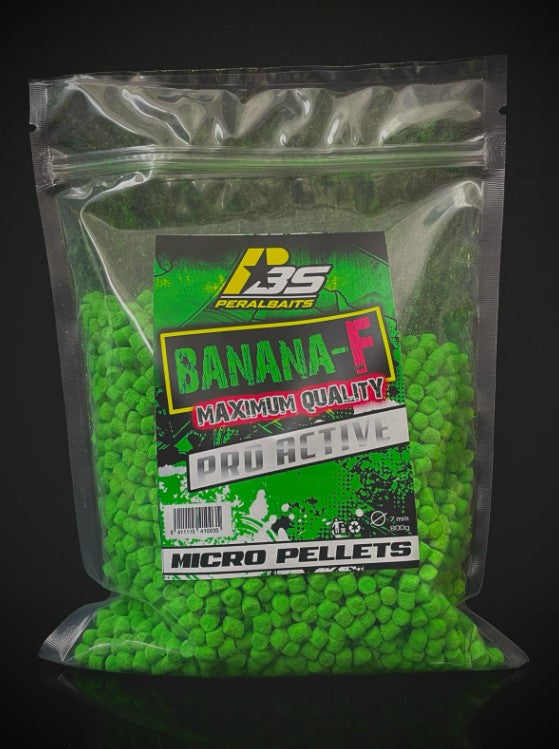 Micro Pellets Peralbaits Banana Fresa 7 mm - Tienda Carpfishing