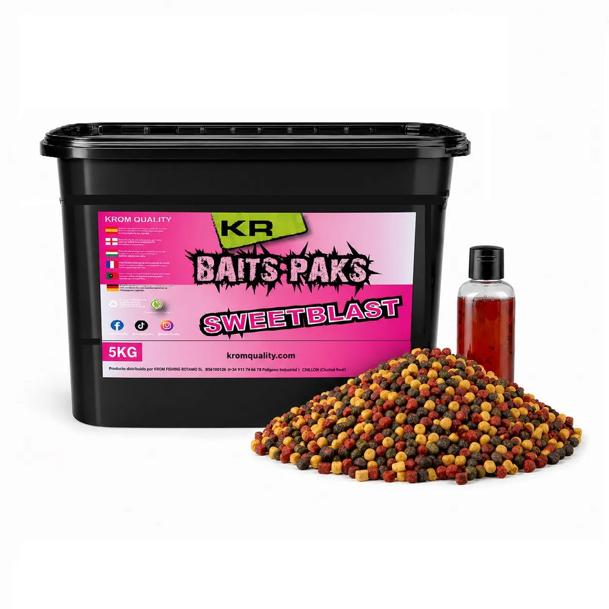 mélanger Pellets Krom Quality Baits Paks Sweet Blast 5KG