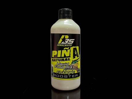 Remojo Booster Fluorine Peralbaits Piña Natural 500 ml - Tienda Carpfishing
