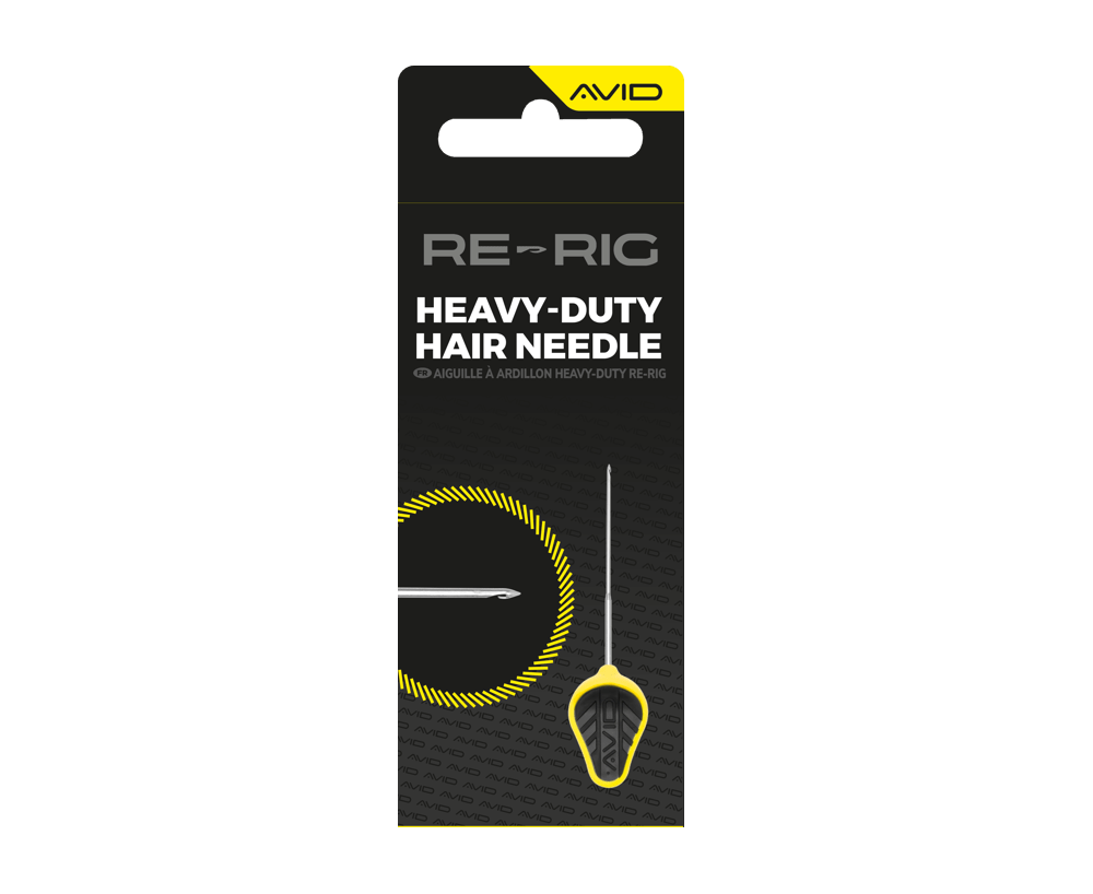 Aguja Avid Carp Heavy - Duty Hair Re - Rig Amarillo - Tienda Carpfishing