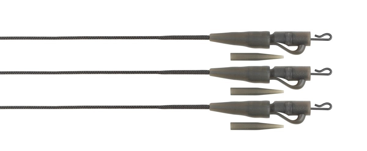 Bajos de línea montados Fox Edges Naturals Leadcore Lead Clip Leaders 50 lb - Tienda Carpfishing