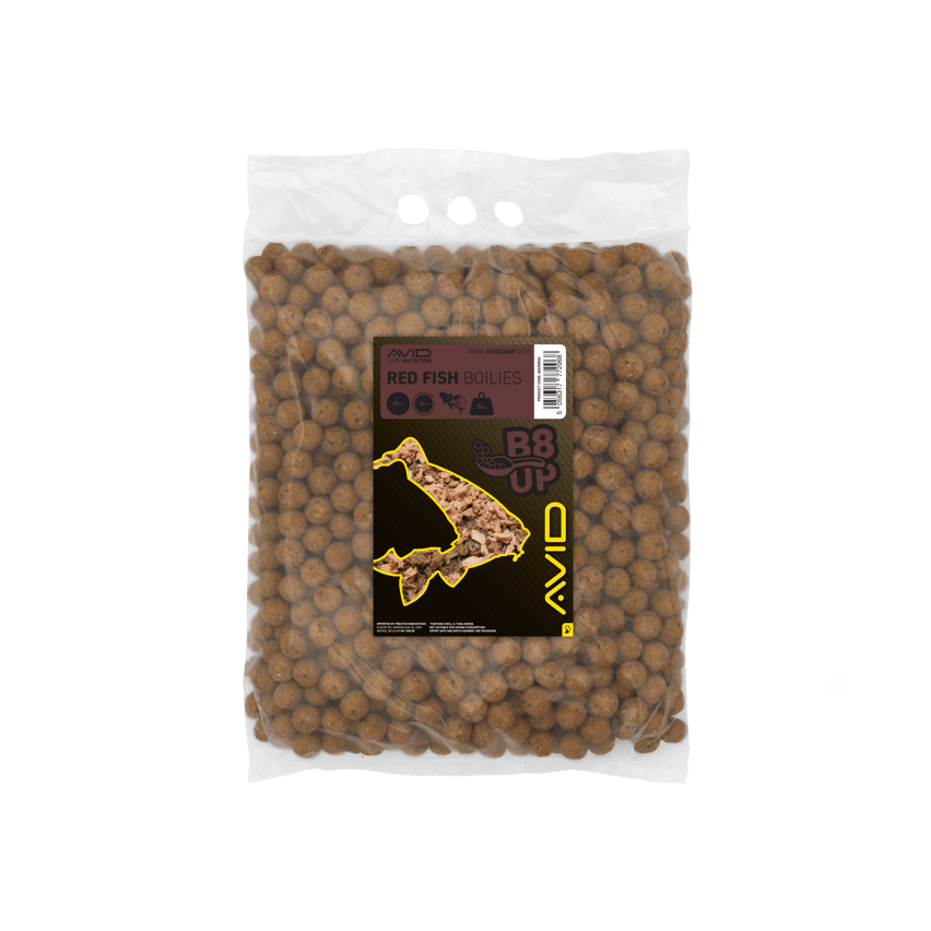Boilies Avid Carp B8 - Up Red Fish 20 mm 5 Kg - Tienda Carpfishing