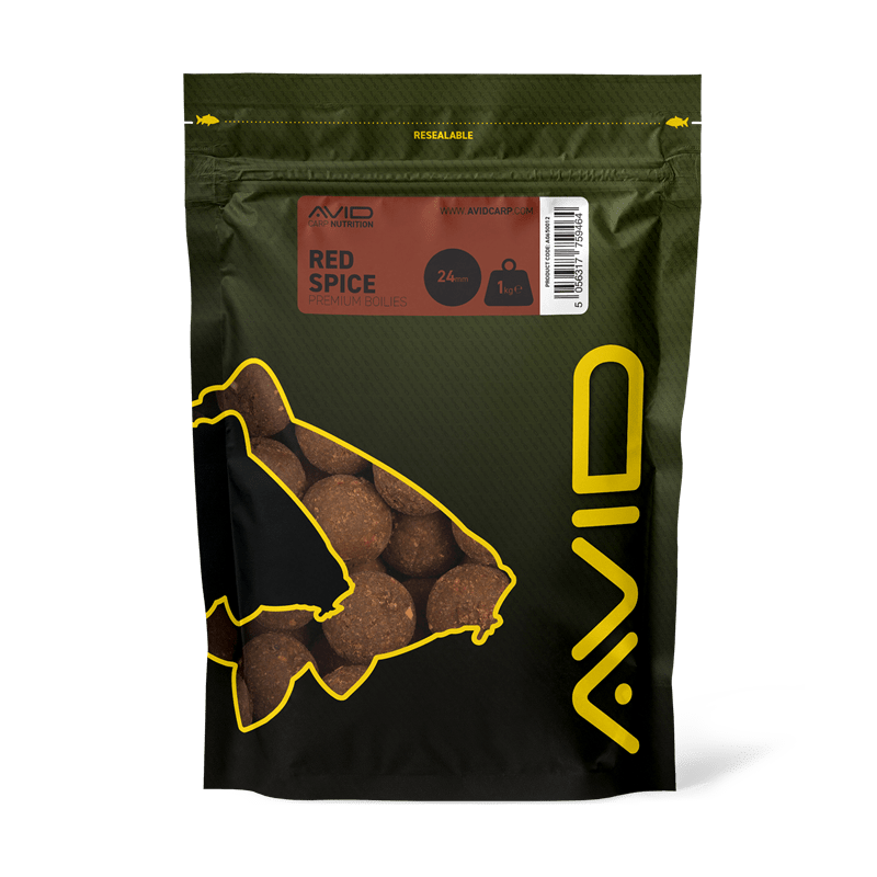Boilies Avid Carp Premium Red Spice 24 mm - Tienda Carpfishing