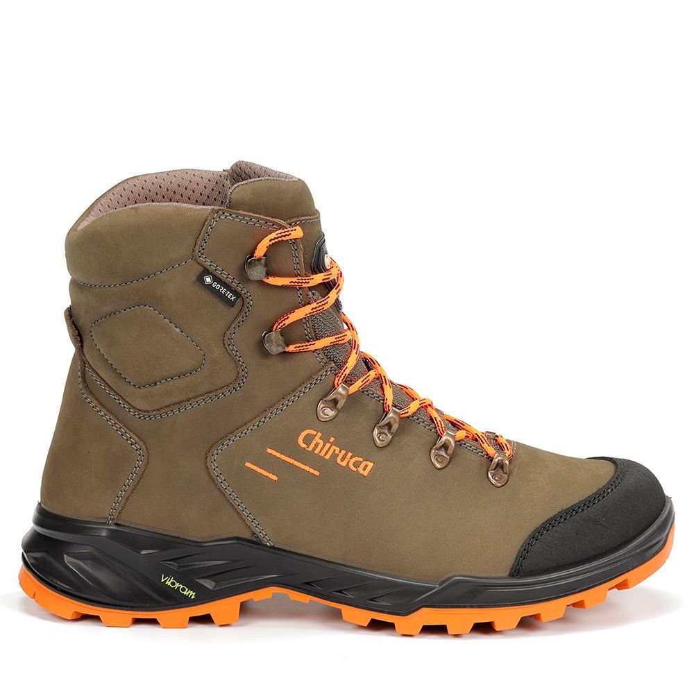 Botas Chiruca Game Force Hi Vis 38 Gore - Tex Verde y Naranja - Tienda Carpfishing