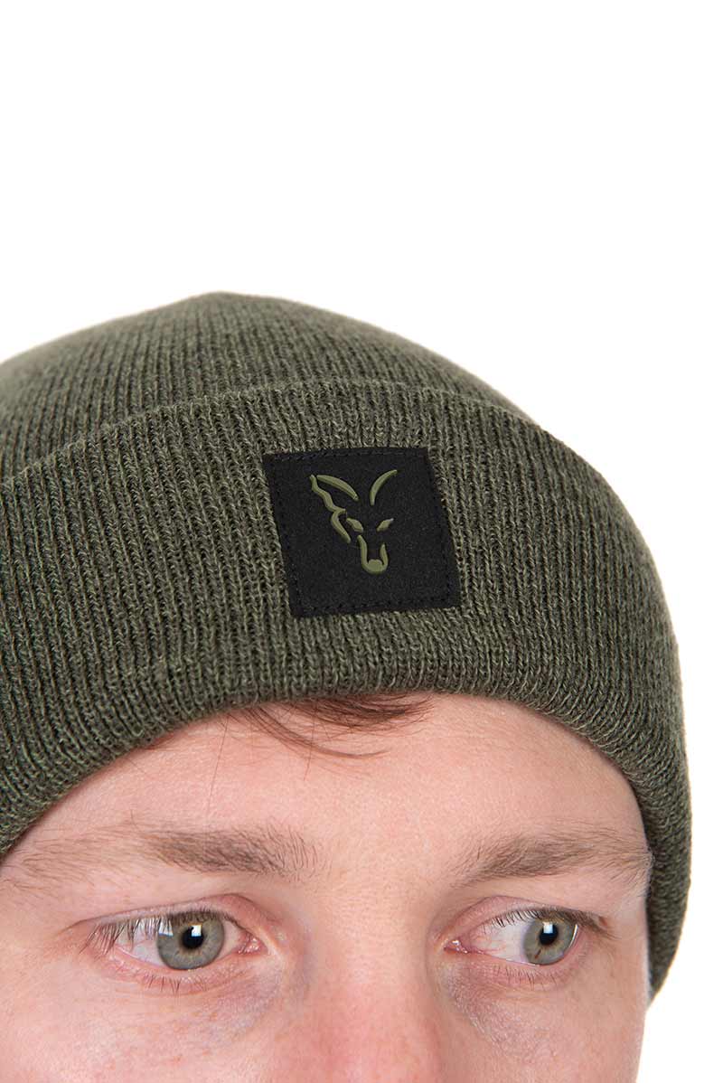 Gorro Fox Collection Beanie Verde y Negro - Tienda Carpfishing
