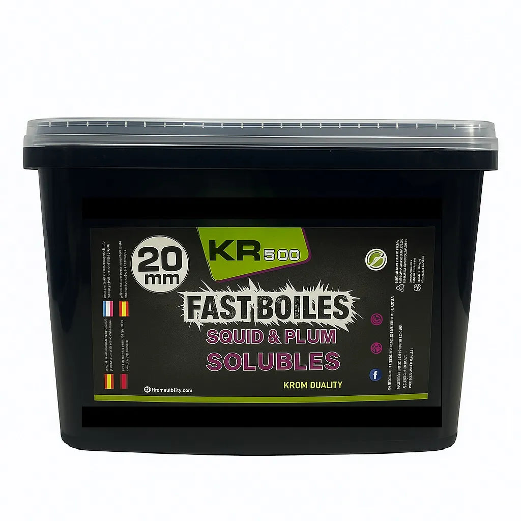 Bouillette Soluble Krom Quality KR500 Squid & Plum 20mm 5KG