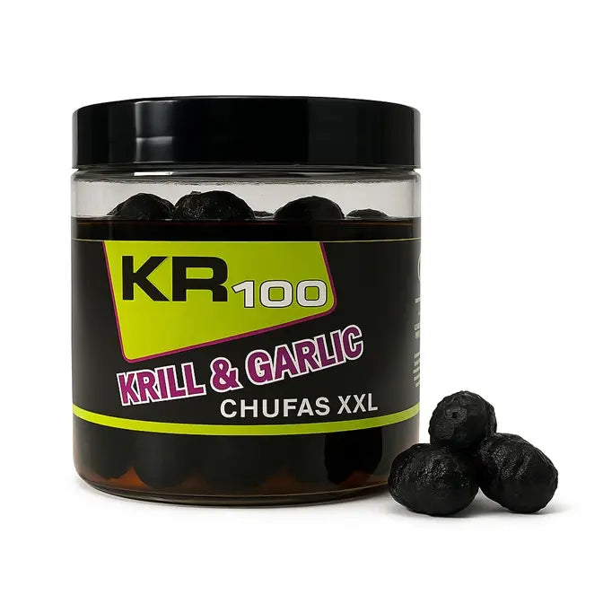 Noix tigrées Krom Quality KR100 Krill XXL noir & Garlic 200 ml