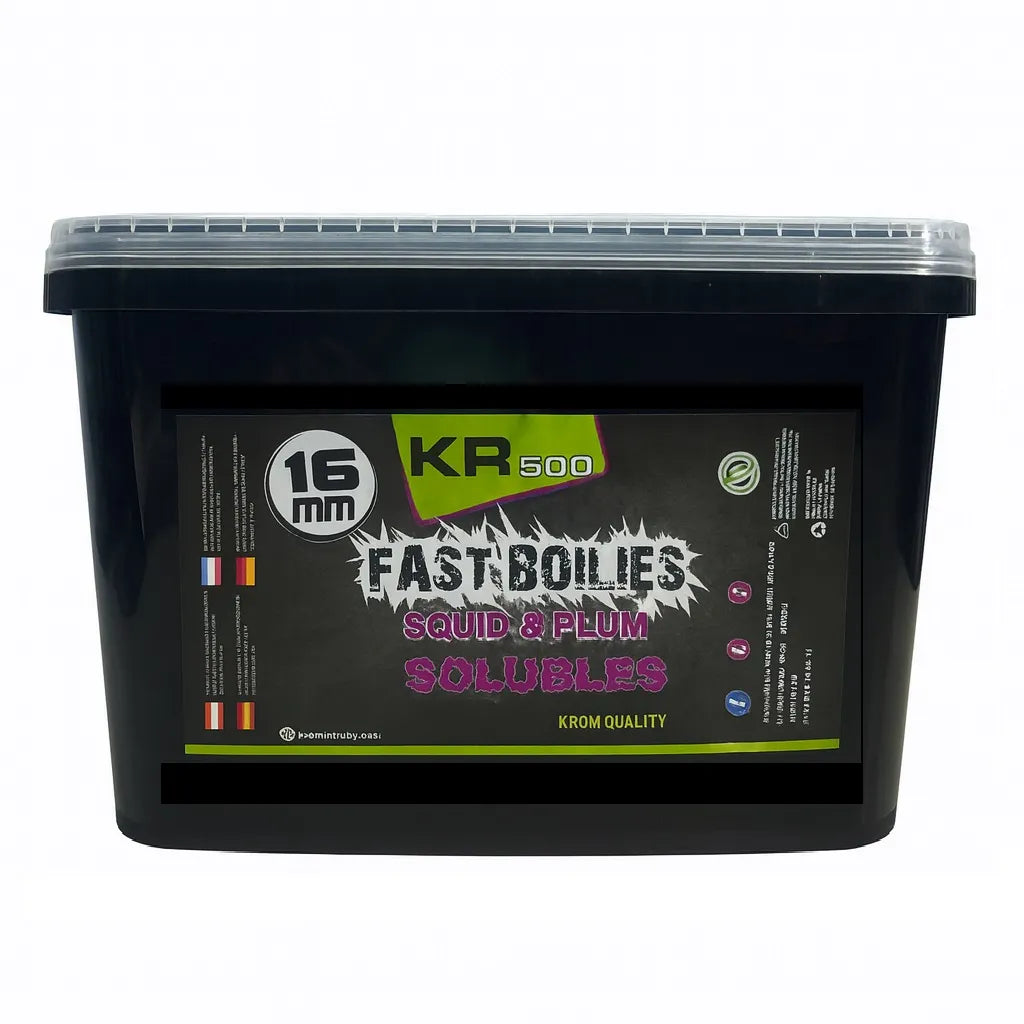 Bouillette Soluble Krom Quality KR500 Squid & Plum 16mm 5KG