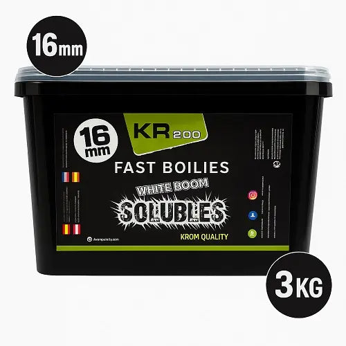 Bouillette Soluble Krom Quality KR200 White Boom 16mm 3KG