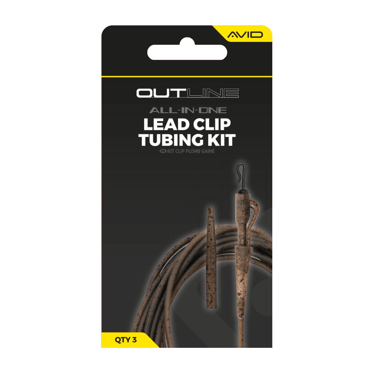 Kit Lead Clip Tubing Avid Carp Outline - Tienda Carpfishing