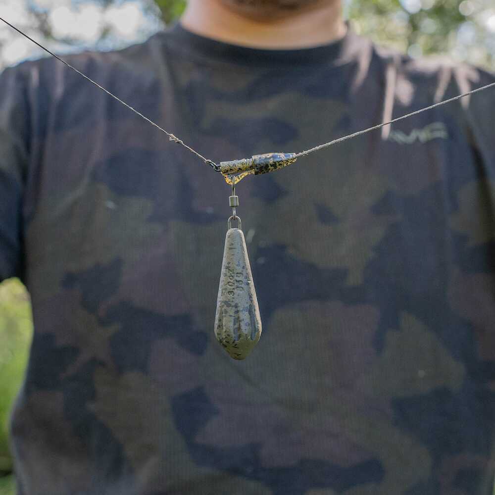 Leadcore Avid Carp Lead Clip Tied Pin Down 75 cm - Tienda Carpfishing