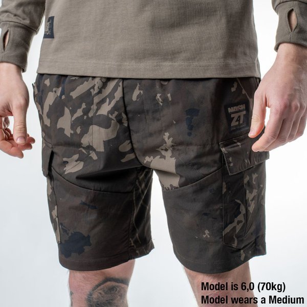 Pantalón corto Nash ZT Lite Hydra Flex Camo - Tienda Carpfishing
