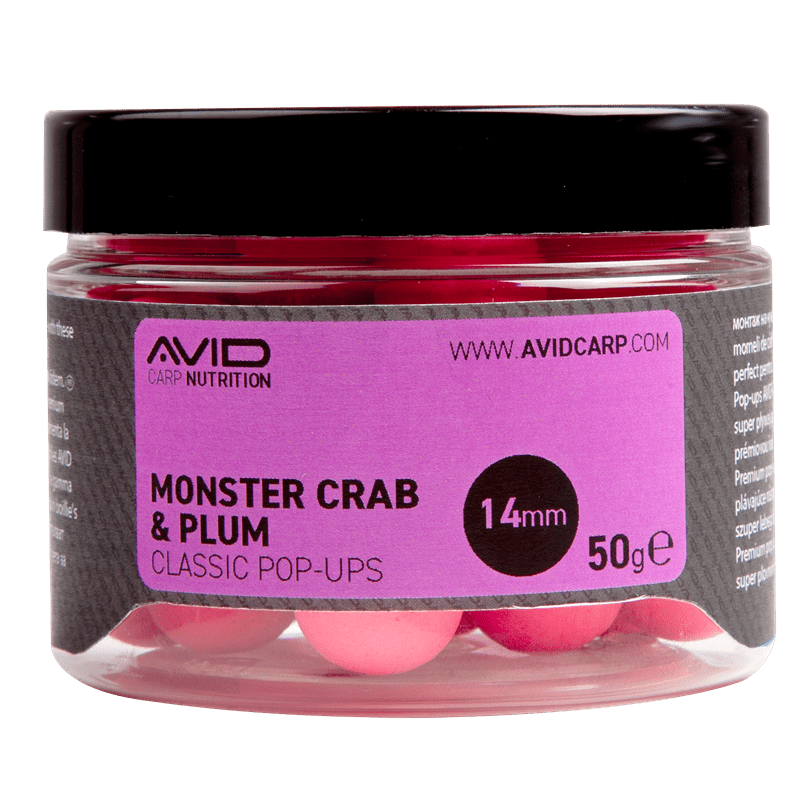 Pop ups Avid Carp Monster Crab & Plum 14 mm - Tienda Carpfishing