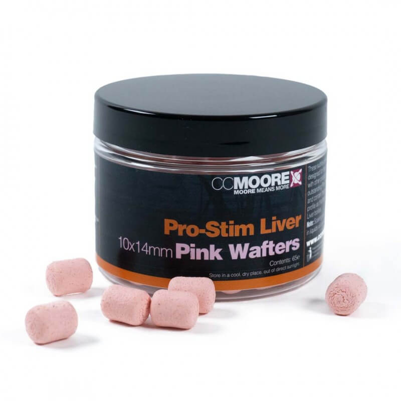 Wafters Dumbells Ccmoore Pro - Stim Liver Rosa 10 - 14 mm - Tienda Carpfishing