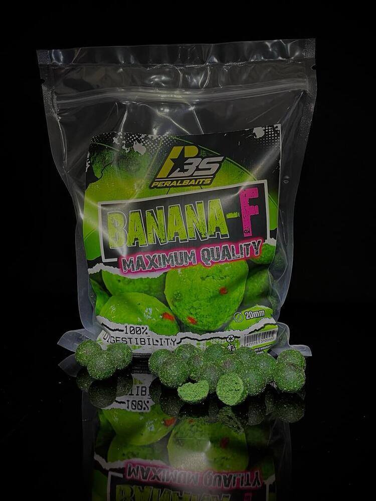 Boilies Peralbaits Banana Fresa 20 mm