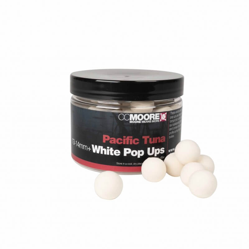 Pop Ups Ccmoore Pacific Tuna blancos 13 14 mm
