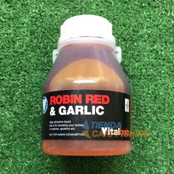 Dip Vitalbaits Robin Red & Garlic 250 ml - Tienda Carpfishing