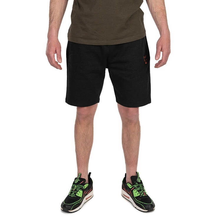 Pantalón Corto Fox Collection LW Negro y Naranja - Tienda Carpfishing