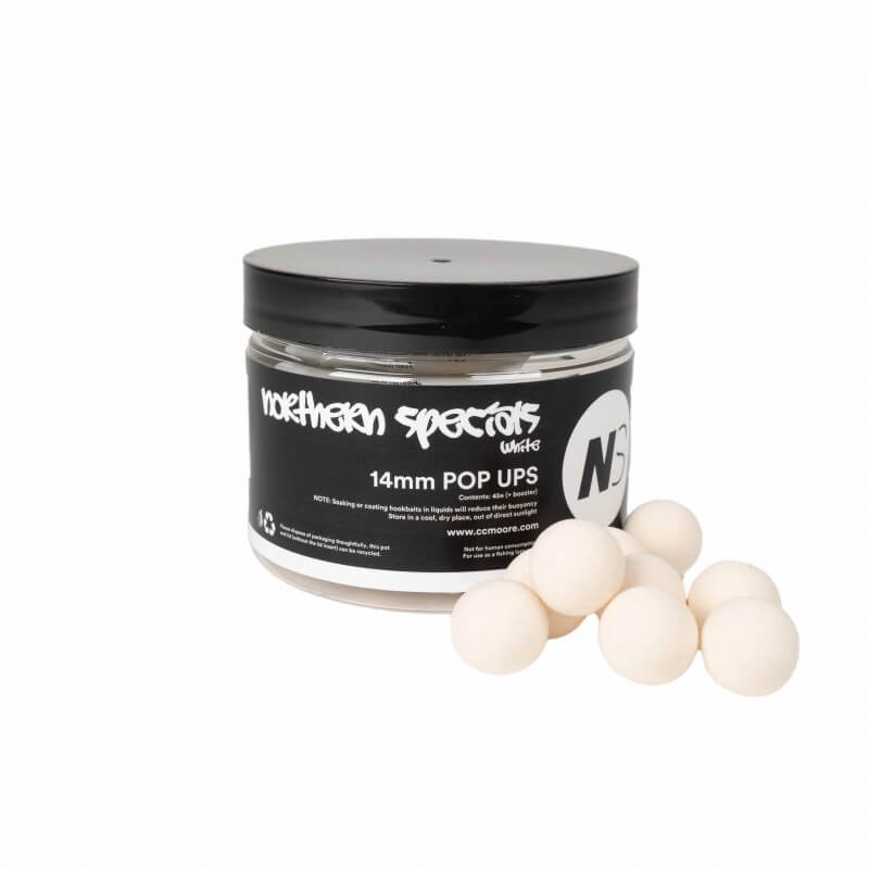 Pop Ups Ccmoore NS1+ Blancos 13 - 14 mm - Tienda Carpfishing