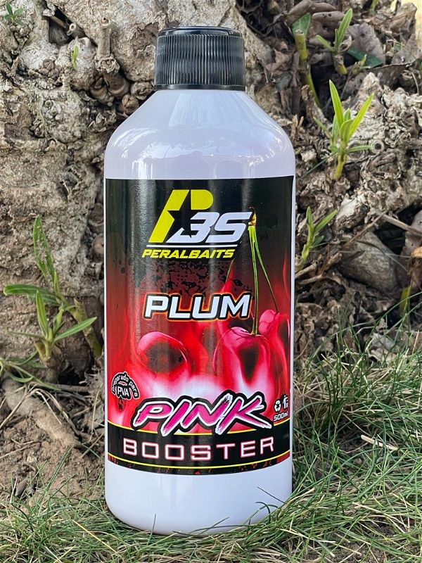Remojo Booster Pink Peralbaits Plum 500 ml - Tienda Carpfishing