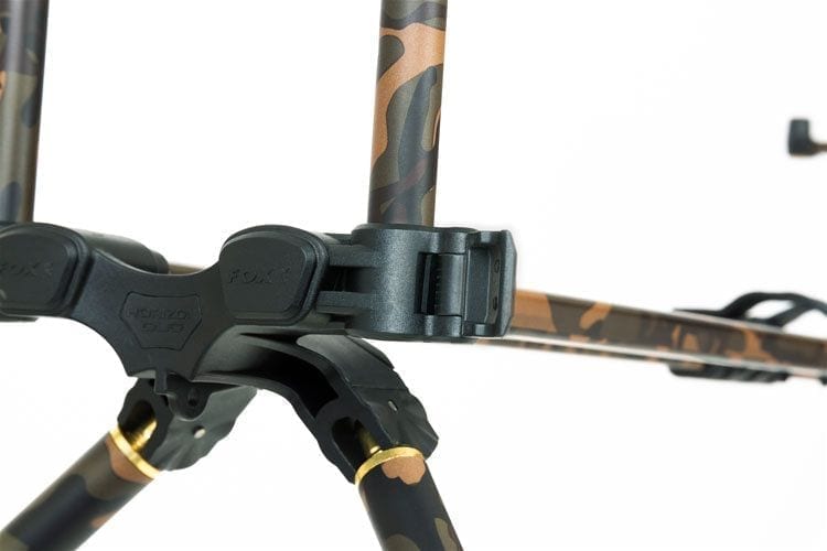 Trípode Fox Horizon Duo Camo 4 Cañas - Tienda Carpfishing