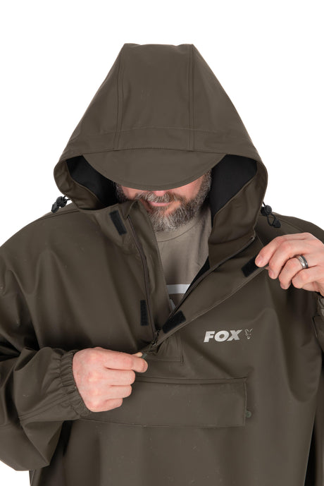 Poncho Fox Khaki One Size