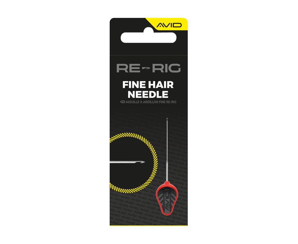 Aiguille Avid Carp Re-Rig cheveux fins rouge