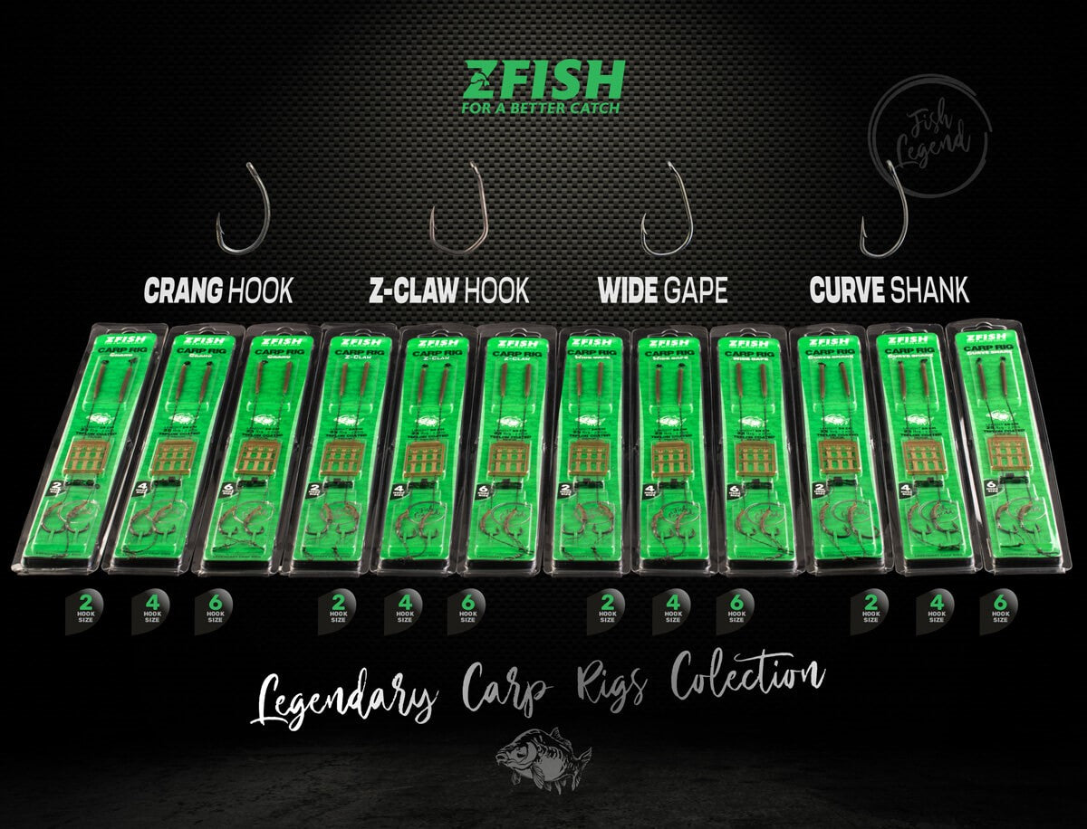 Hameçons montés Zfish Curve Shank