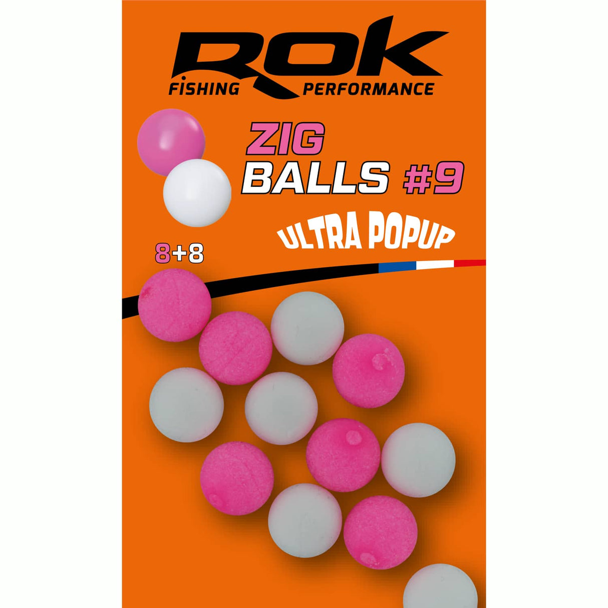 Bouillie flottante Rok Fishing Zig Ball Rose/Blanc 9