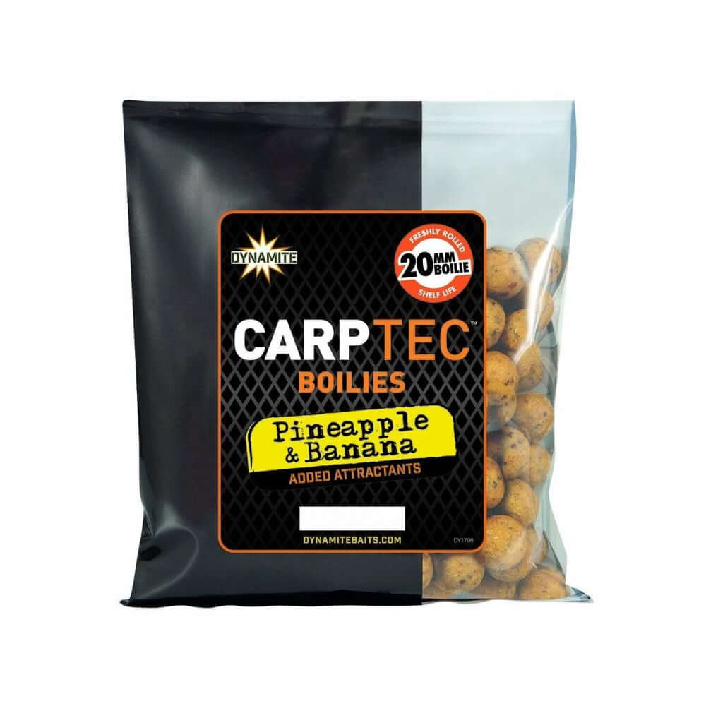 Boilies Dynamite Baits Carp-Tec Piña Banana 20 mm 300g - Tienda Carpfishing
