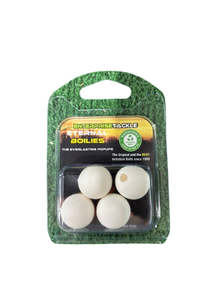 Boilies Pop Ups Enterprise blanco 18 mm - Tienda Carpfishing
