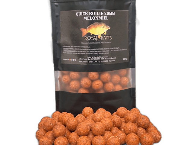 Boilies Royal Baits Melon Miel 20mm 800g - Tienda Carpfishing