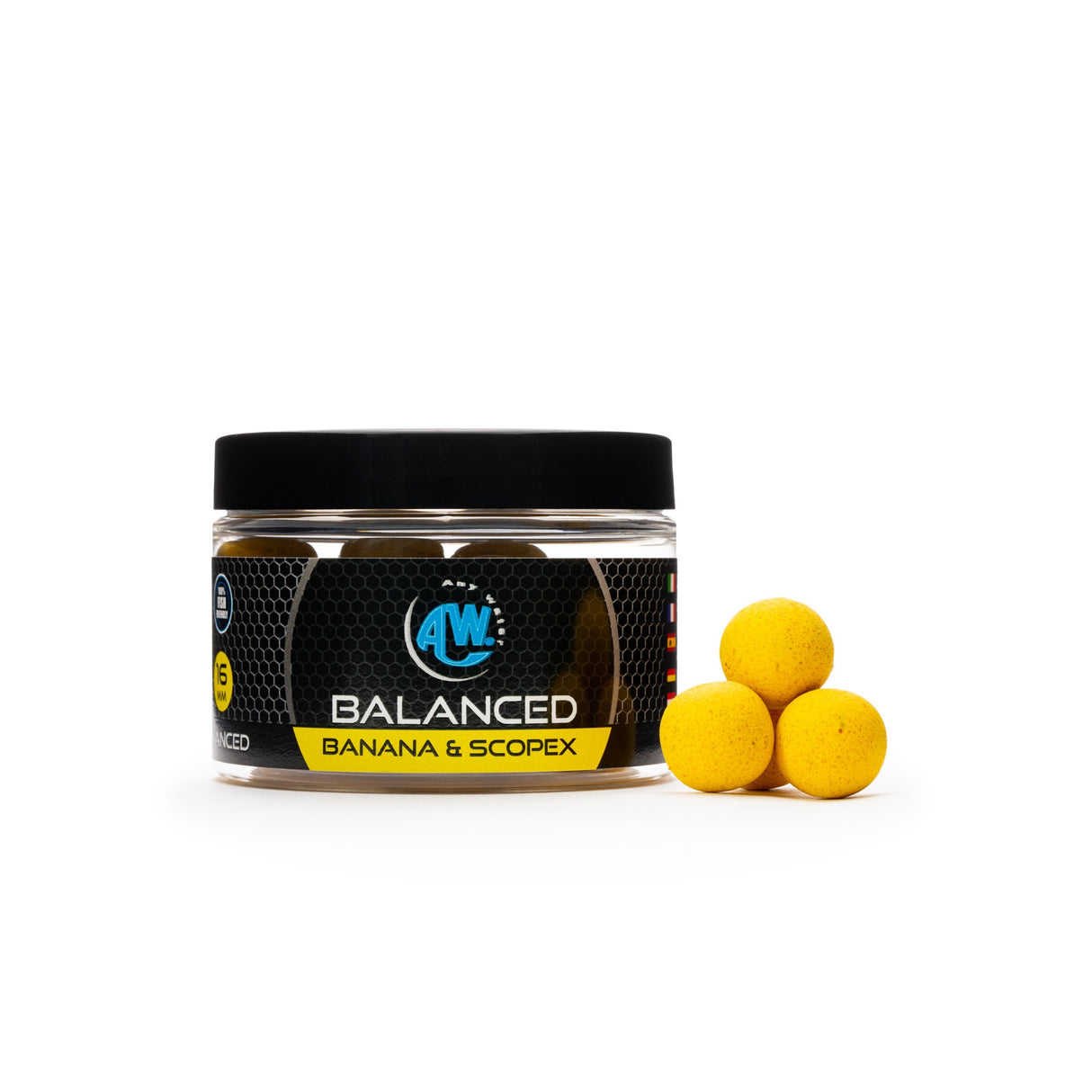 Boilies Equilibrados Any Water Banana & Scopex 16 mm