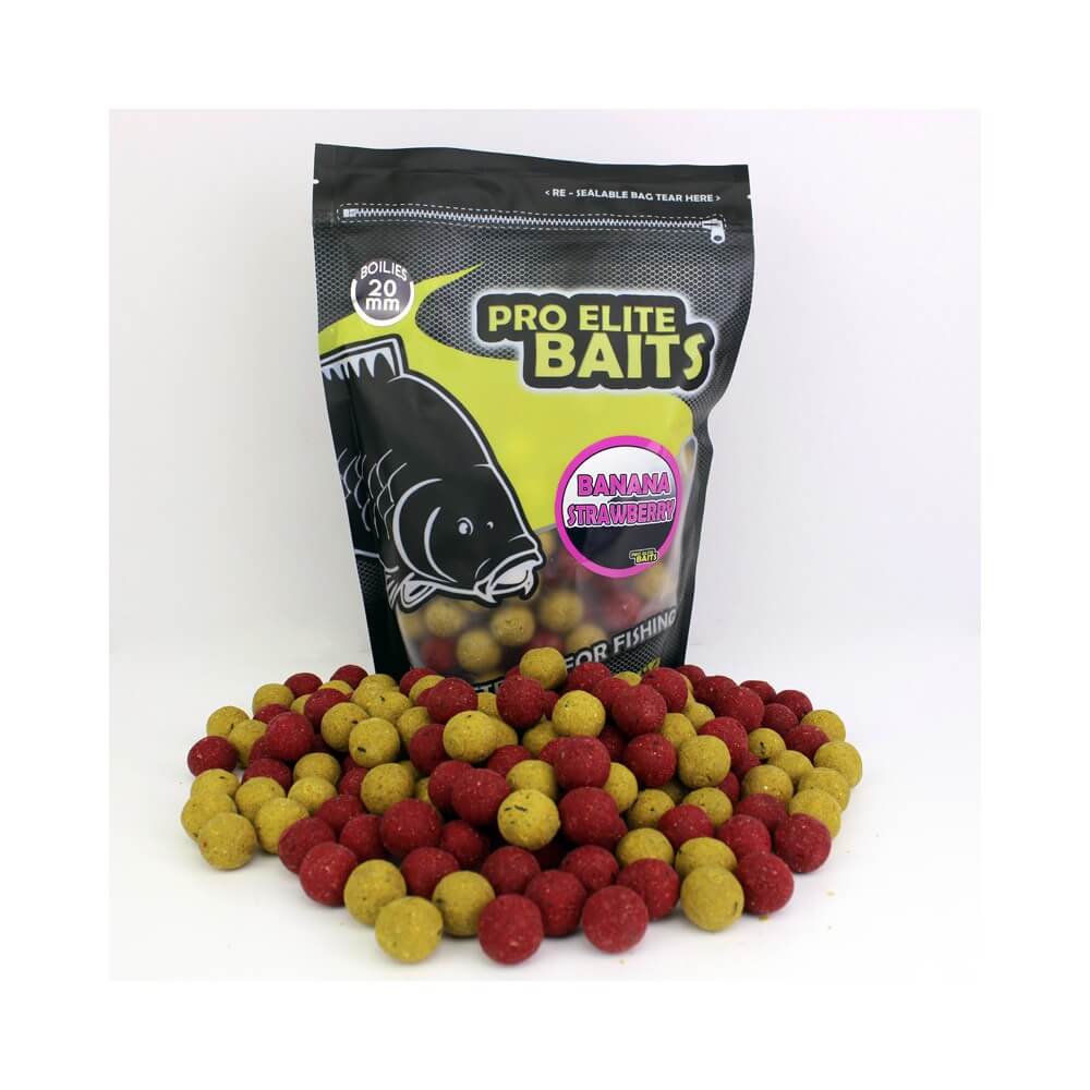 Bouillette Pro Elite Baits Banane Strawberry 20 mm 100 g