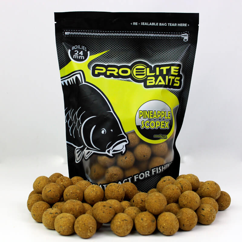 Bouillette Pro Elite Baits Scopex 24 mm ananas