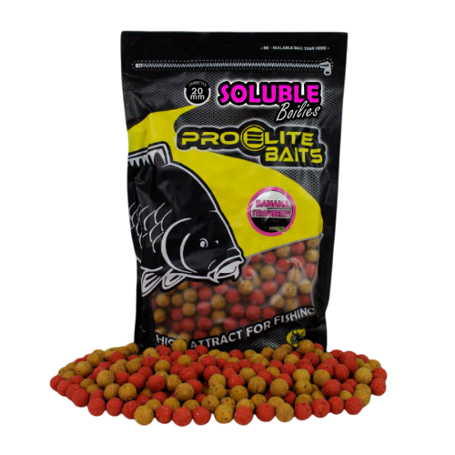 Bouillette Solubles Pro Elite Baits Banane Strawberry 20 mm 3,5 Kg