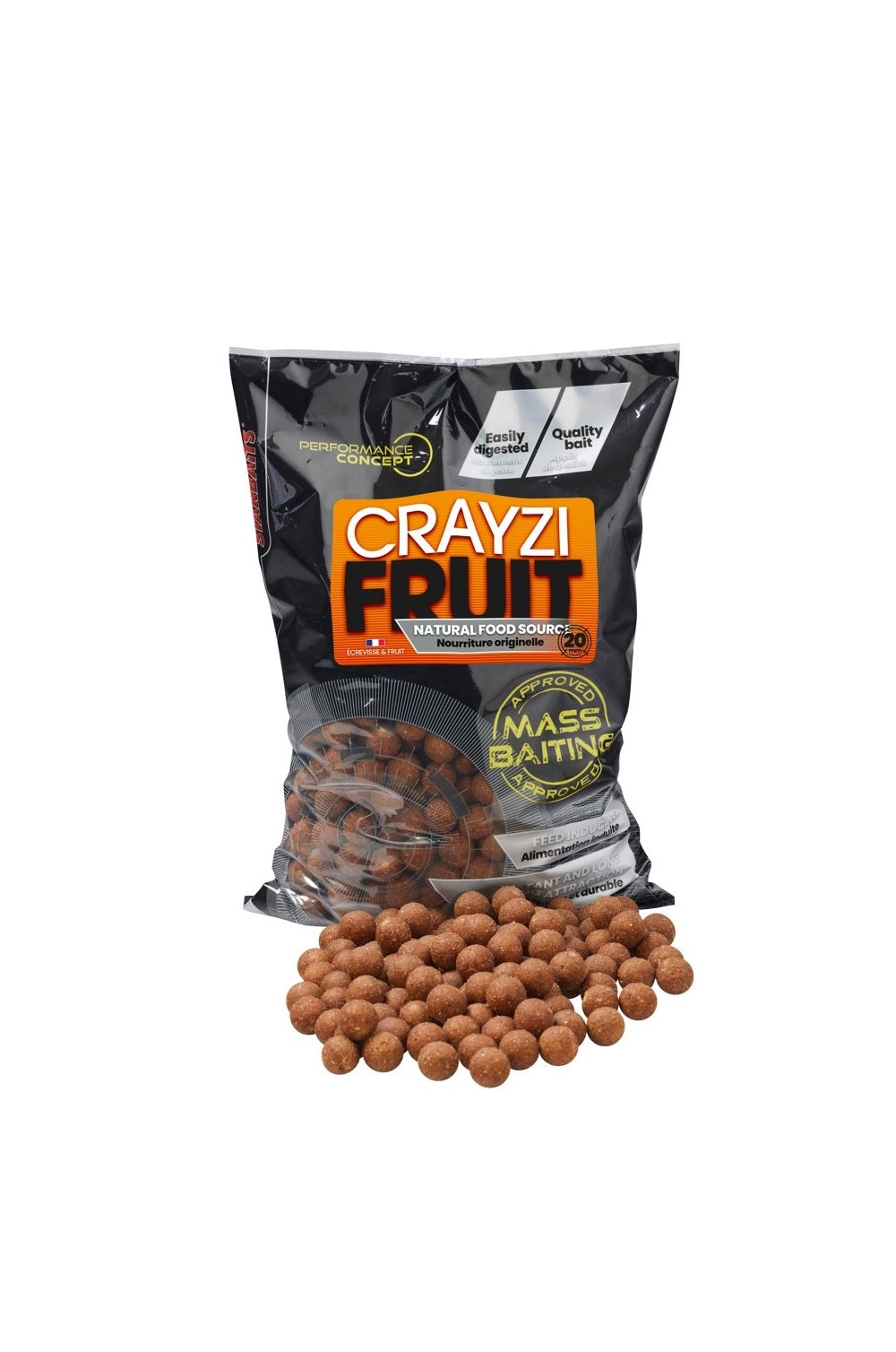 Bouillette Starbaits Appât de masse Crayzi Fruit - 20 mm 3 kg