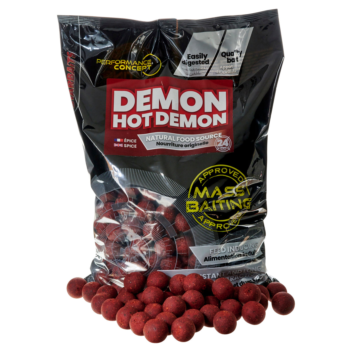 Bouillette Starbaits Appât de masse Hot Demon 24 mm 3 kg