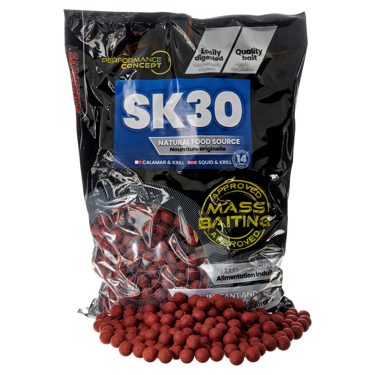 Bouillette Starbaits Appât de masse SK30 - 14 mm 3 kg