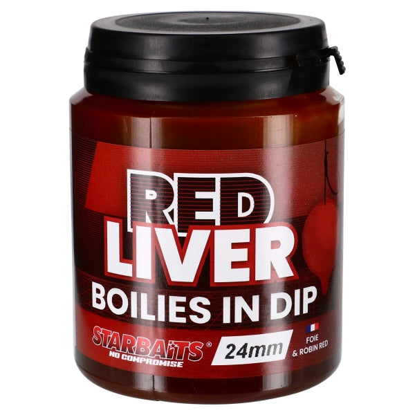 Bouillette en Dip Starbaits Red Liver 24 mm