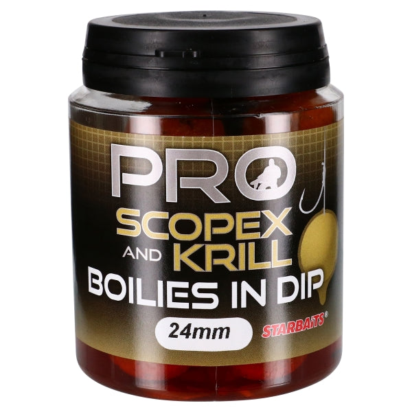 Boilies in Dip Starbaits Scopex Krill 24 mm