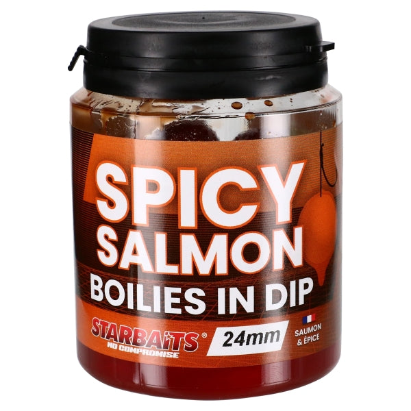 Boilies in Dip Starbaits Spicy Saumon 24 mm