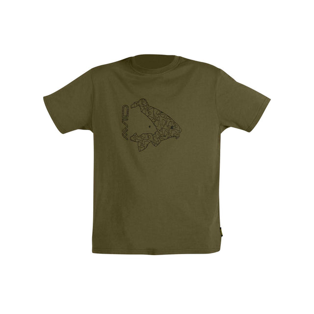 Camiseta Avid Carp Icon Khaki - Tienda Carpfishing