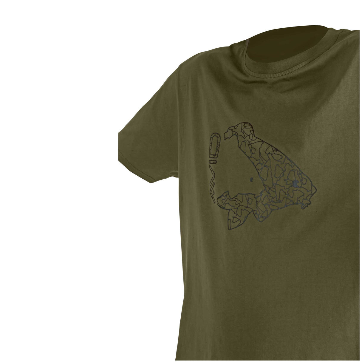 Camiseta Avid Carp Icon Khaki - Tienda Carpfishing