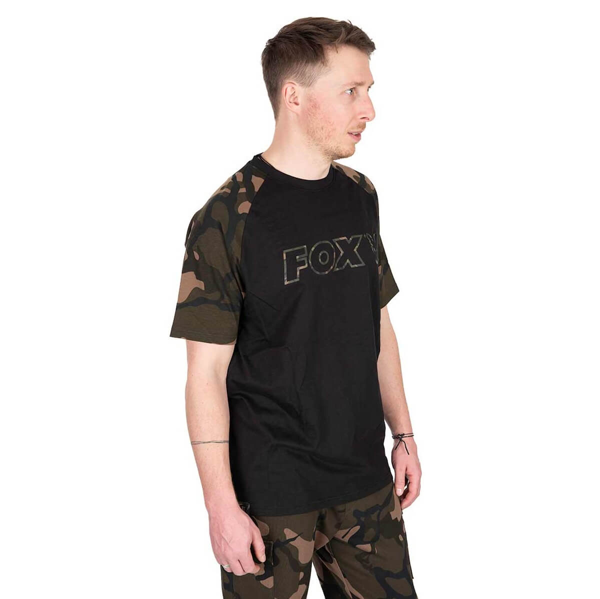 T-shirt Fox Outline T Noir/Camo