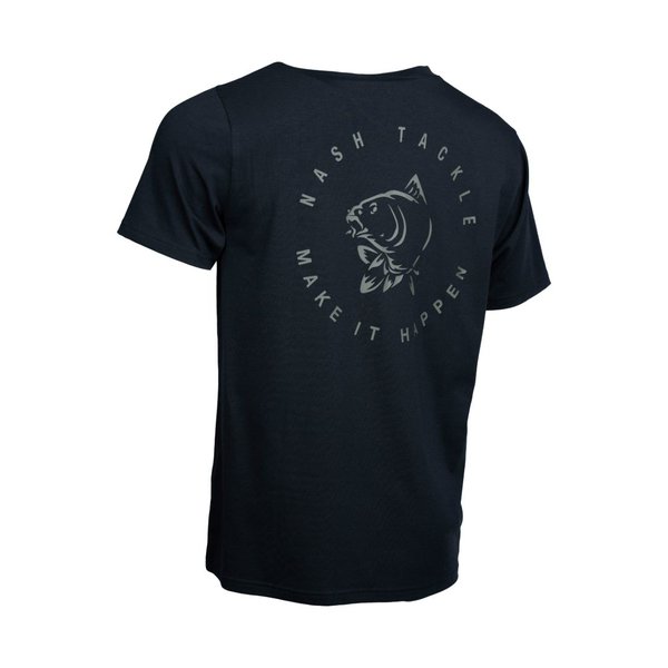 T-shirt Nash Make It Happen Carp Logo Noir