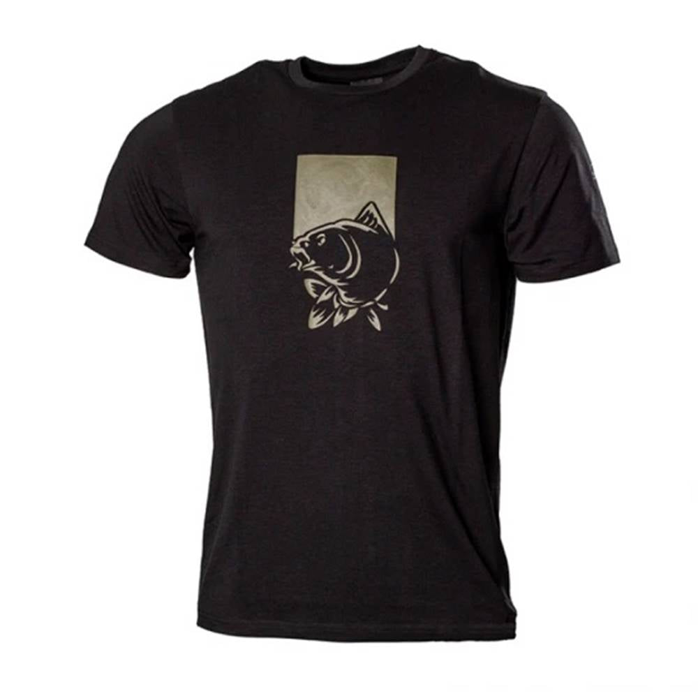 T-shirt Nash Make It Happen Logo Poisson Noir S