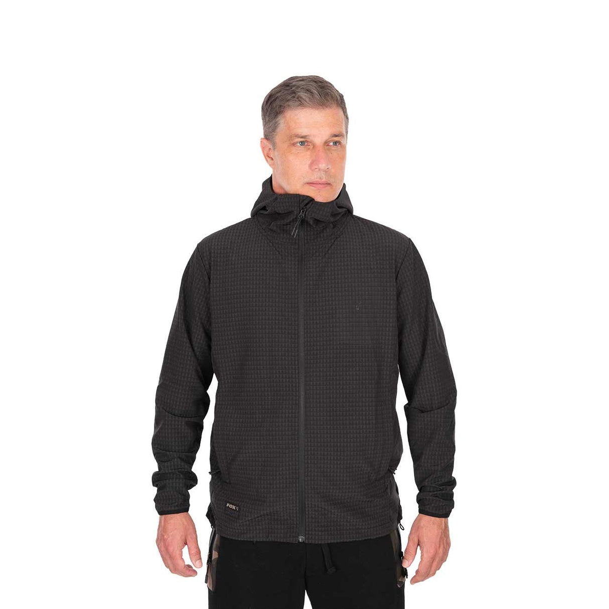 Veste Fox Premium Mid Layer Noir avec capuche
