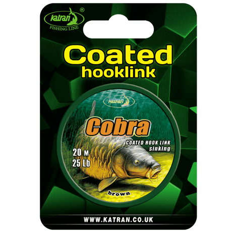 Tresse Katran Coated Hooklink Lance Bouillettes 25 lb 20 m